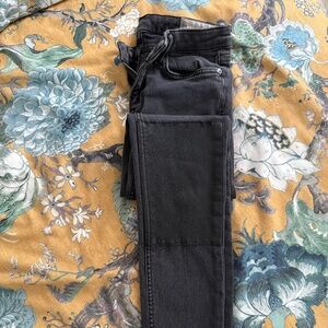 AllSaints Jeans with Leather knee patches